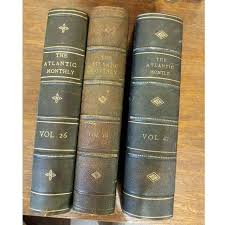 Vintage Nine Volume Set "The Atlantic Monthly" Leather Books ...