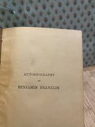 Vintage Autobiography of Benjamin Franklin MacMillan Company 1916 School Book | eBay