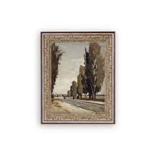 Petal Lane 8"x10" European Tree Lane Wall Art: Vintage Style ...