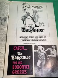 1969 The Babysitter Movie Poster Press Kit Vintage Cinema ...