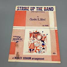 Vintage Sheet Music, Strike up the Band Here Comes a Sailor ...