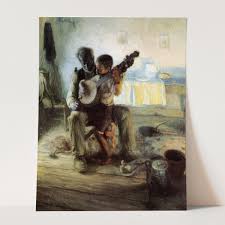 The Banjo Lesson (1893) by Henry Ossawa Tanner Wall Art ...