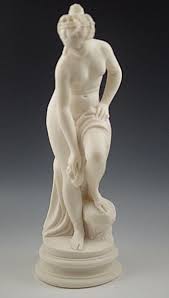 FAUX ALABASTER VENUS NYMPH NUDE FEMALE FIGURINE MADE ITALY VINTAGE 14'' | eBay