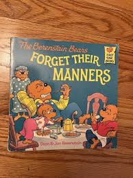 Vintage RARE Berenstain Bears Forget their Manners ...