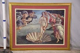 Large framed print "The Birth of Venus" by Sandro Botticelli ...