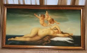 CABANEL THE BIRTH OF VENUS 1863 ARTIST PAINTING REPRODUCTION OIL CANVAS FRAMEDD | eBay