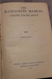Original Early WW2 U.S. Navy "The Blue Jackets'' Book, Named ...