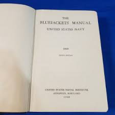 BLUE JACKETS MANUAL 1940 - Doughboy Military Collectables ...