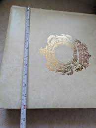 Vintage Webway White Cream and Gold Ornated Photo Album Made ...