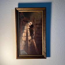 The Bookworm Framed Piece 📚 ▪️ excellent preowned... | Depop