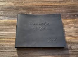 Wedding Guest Book, Leather Guest Book, Rustic Guest Book ...