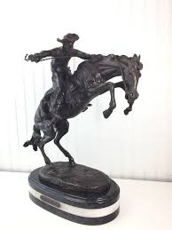 Frederic Remington Bronco Buster Bronze, Horse Sculpture ...