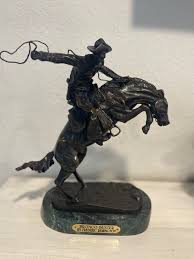 Fredric Remington "Bronco Buster" Bronze Sculpture - Medium ...