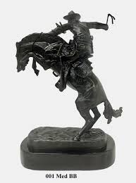 Frederic Remington "Bronco Buster" Bronze Sculpture, 13"H x ...
