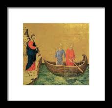 The Calling of the Apostles Peter and Andrew Framed Print by Duccio Di Buoninsegna - Fine Art America