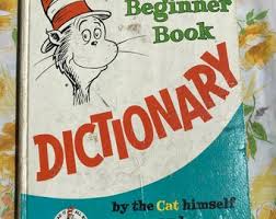 Vintage 1964 the Cat in the Hat Beginner Dictionary Book by P.D. Eastman - Etsy