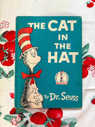 The Cat in The Hat by Dr Seuss Book Club Edition Matte ...
