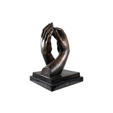 Holding Hands Bronze Table Top Sculpture — Majestic ...