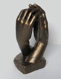 Rodin Cathedral Clasping Hands Bronze Statue Sculpture 7 ...