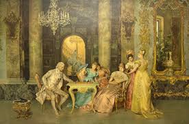 Old Vintage Francesco Beda "The Chess Game" Lithograph Print Morris & Bendien 36 | eBay