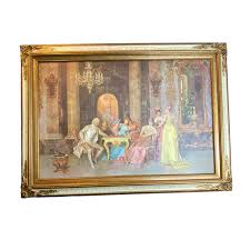 Francesco Beda The Chess Game Painting Art Print Large 45x31 ...