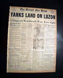 Battle of Luzon Philippines Lingayen Gulf Begins World War ...
