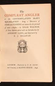 1896 The Compleat Angler Izaak Walton Andrew Lang E J ...