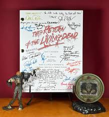 Return of the Living Dead Script Signed - Autograph Reprints ...