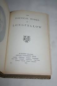1925 THE POETICAL WORKS OF HENRY LONGFELLOW Leather Bound ...