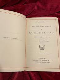 The Poetical Works Of Longfellow ; Henry Wadsworth; 1919 ...