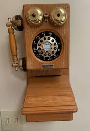 Country Store Telephone Vintage Retro Style Oak Wood Wall Mount Phone-Booth | eBay
