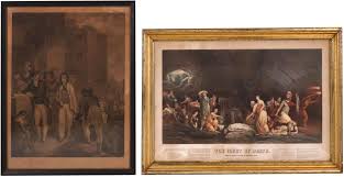 Lot - After Rembrandt Peale, The Court of Death, Aquatint Engraving