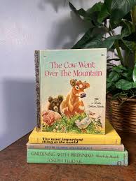 The Cow Went Over the Mountain Little Golden Book - Etsy