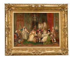 J. Corneau - High Society Genre Scene at 1stDibs | high society painting, the society genre, high society scene