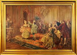 Sold at Auction: Vicente Paredes, Antique Spanish Figural Oil Painting by Vicente García de Paredes