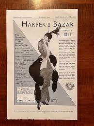 Harpers Bazar Vintage Print Ad 1913 | eBay