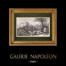 Antique Prints & Drawings | Battle of Fontenoy - War of the ...