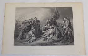 c1855 Antique Print///THE DEATH OF GENERAL WOLFE | eBay