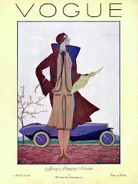 A Vintage Vogue Magazine Cover Of A Woman #24 Art Print by Georges Lepape - Fine Art America
