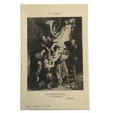 Antique Rubens Postcard – “la Descente De Croix”, Cathedral ...