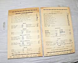 VINTAGE MENU BROTHERS CAFE 844 SAN PABLO AVE. ALBANY ...