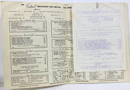 Used Menu from the Embers Restaurant in Dallas Texas w ...