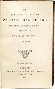 The Dramatic Works of William Shakespeare. 10 vols. 4TH ED REVISED FINELY BOUND For Sale at 1stDibs
