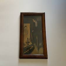 Antique Lithograph Alfred James Dewey Firelight Fancies ...