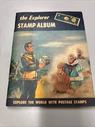 1961 The New Explorer Stamp Album W/400+ World Stamps ...