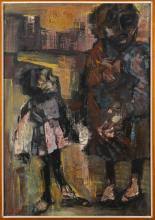 Sold at Auction: Aldo Borgonzoni, Aldo Borgonzoni (1913-2004), Periferia, 1962