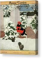 House And Garden Cover Art Print by Ethel Franklin Betts Baines - Conde Nast