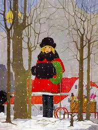 1.49! BARGAIN IMAGE! Adorable Little Girl With Her Holiday Wreath! Digital VINTAGE Christmas Illustration. Digital Christmas Download. - Etsy Australia