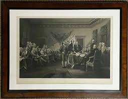 John Trumbull, Declaration of Independence, Print of Ormsby ...