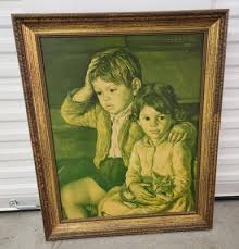 Luis Garcia Oliver Print 1944 I Am A Child Vintage Art | eBay